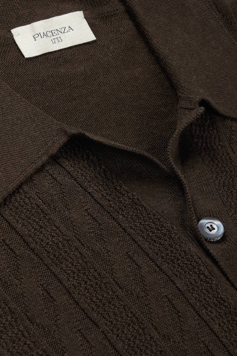 Piacenza 1733 Camicia maniche corte sand and wave marrone Prezzo di fabbrica