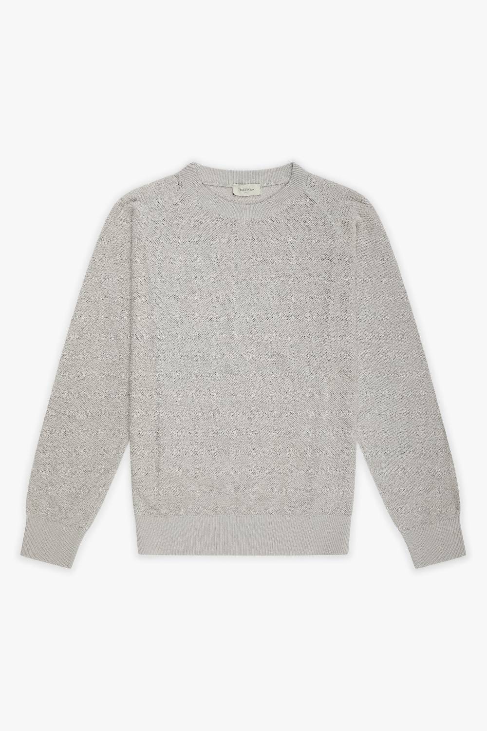 Piacenza 1733 Maglia maniche lunghe terrycloth grigio chiaro Affare Del Giorno