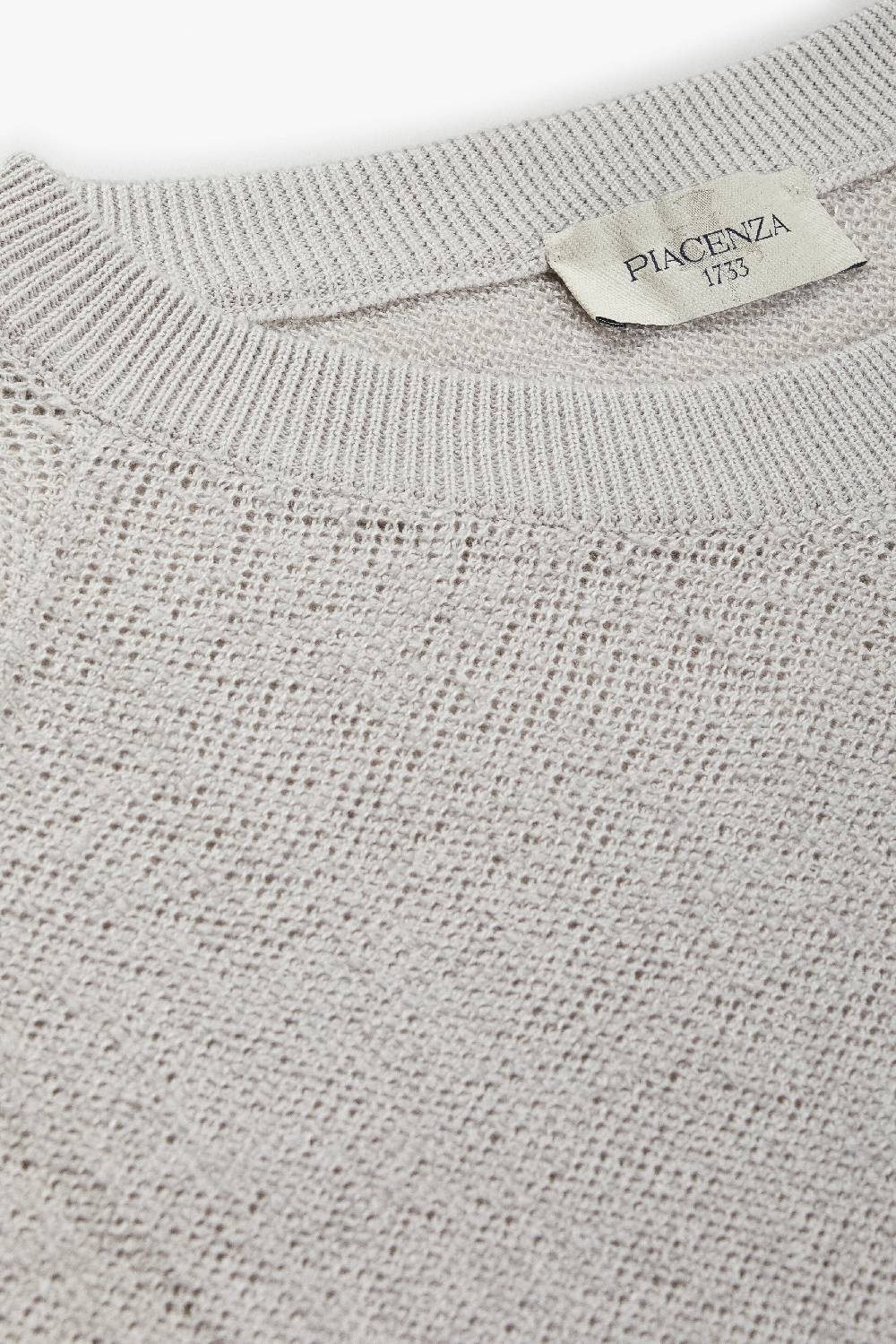 Piacenza 1733 Maglia maniche lunghe terrycloth grigio chiaro Affare Del Giorno