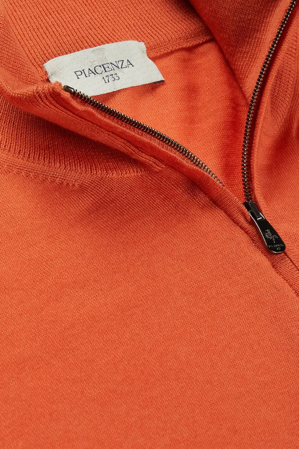 Piacenza 1733 Lupetto zip arancione Novità