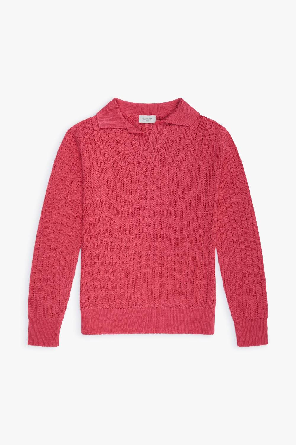 Piacenza 1733 Polo maniche lunghe fragola Sconto