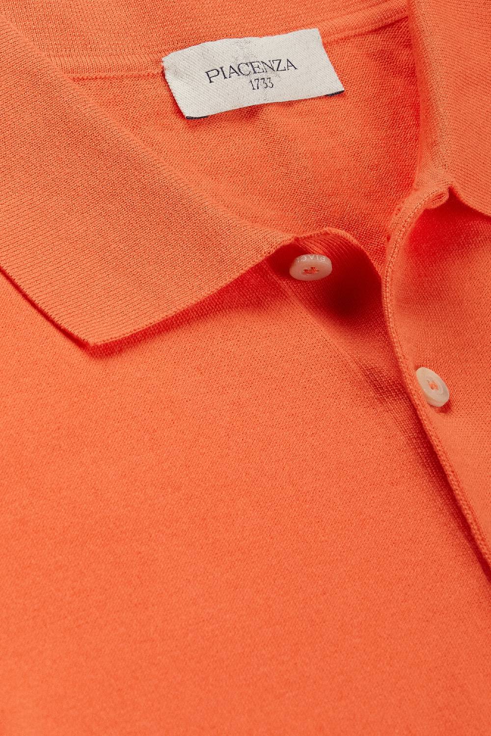 Piacenza 1733 Polo maniche corte arancione Vendita Calda