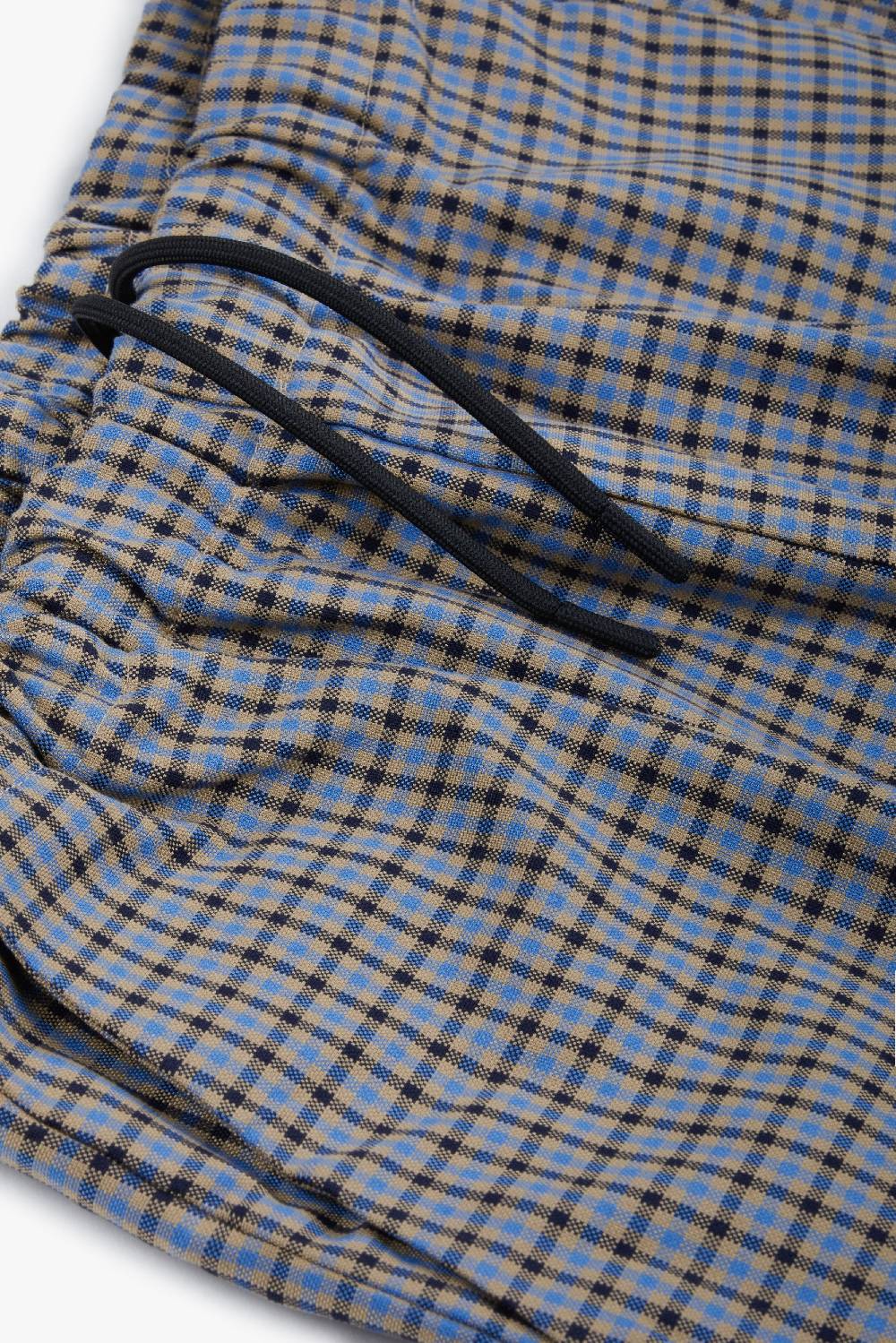 Piacenza 1733 Pantalone micro check azzurro e marrone Spedizione Gratuita