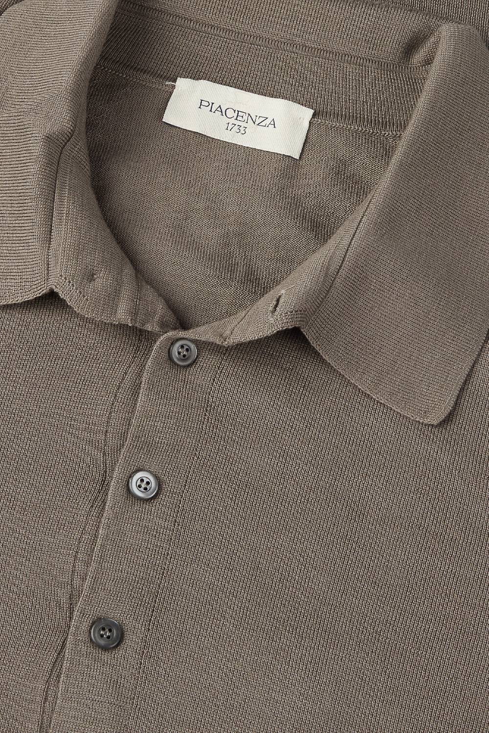 Piacenza 1733 Polo lana merino super fine nocciola Affare Del Giorno