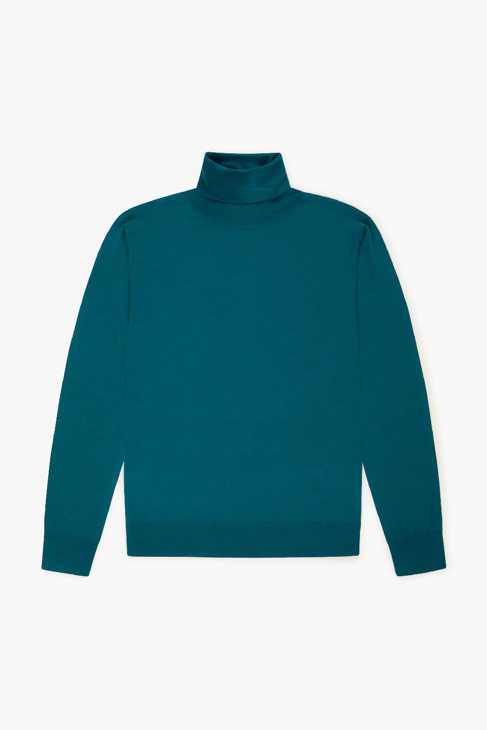 Piacenza 1733 Dolcevita lana merino super fine petrolio Prezzo Ridotto