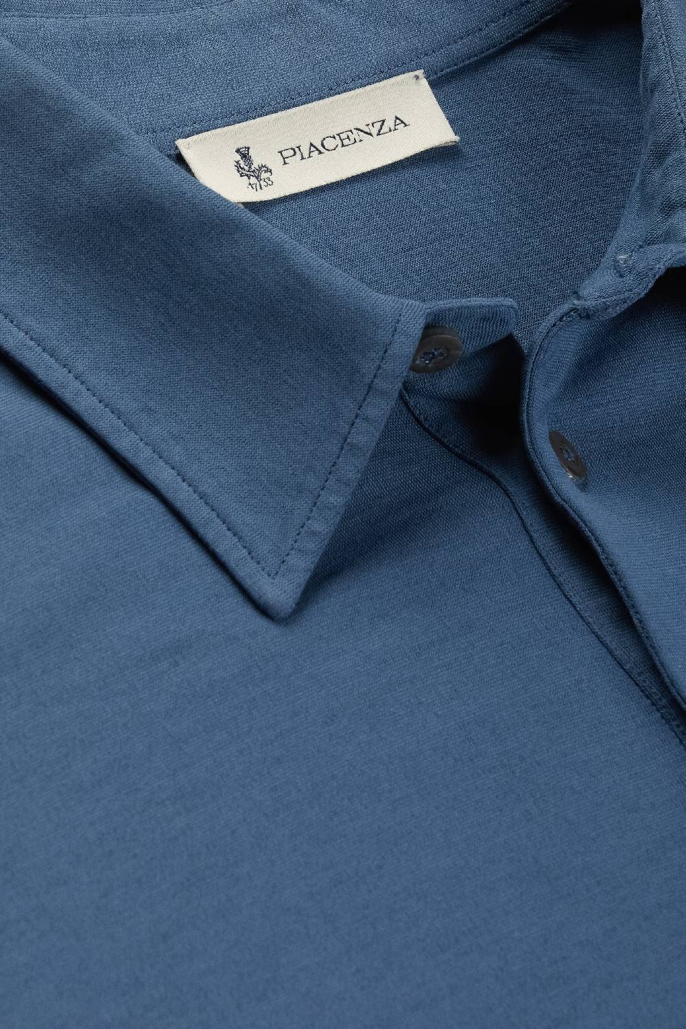 Piacenza 1733 Polo fresh jersey blu jeans Vendita Calda
