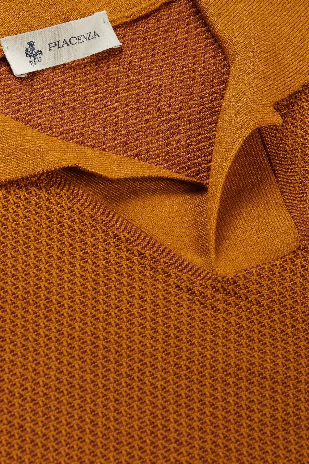 Piacenza 1733 Polo two tone slip senape Moda