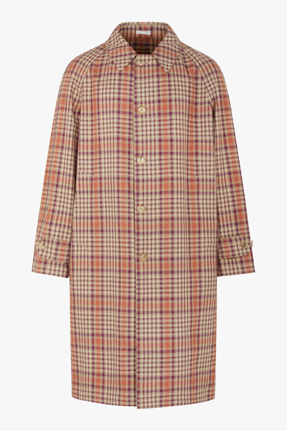 Piacenza 1733 Trench plain arancio e viola Promozione