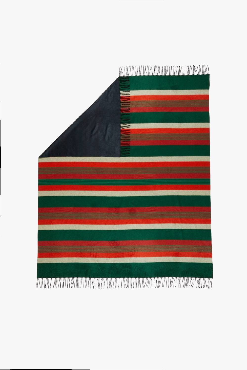 Piacenza 1733 BILBO Plaid a righe Verde Rosse Negozi Online