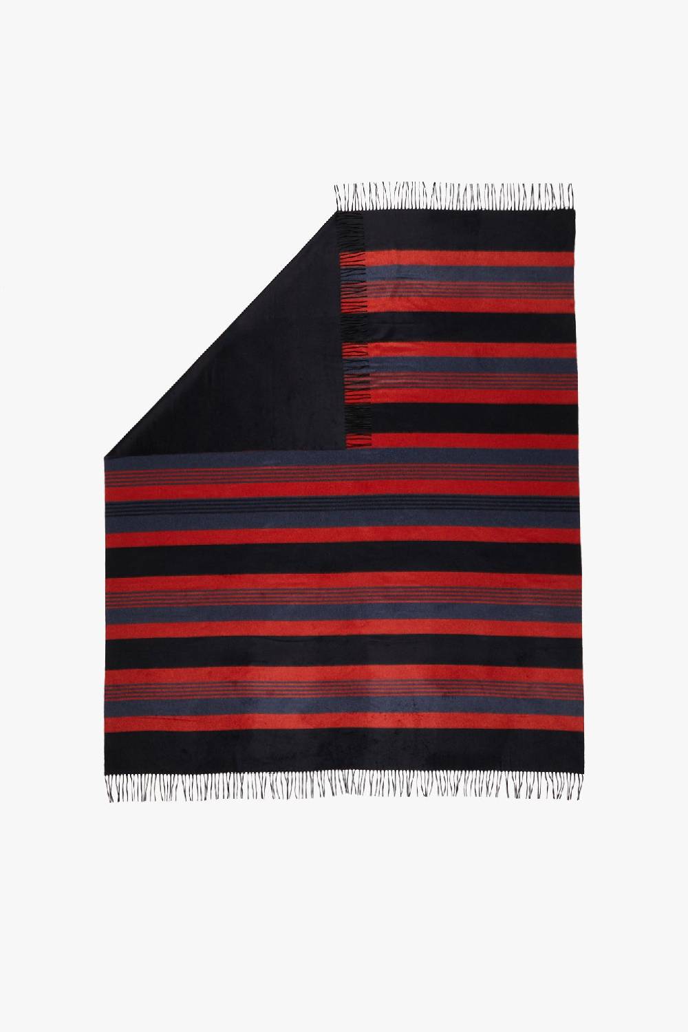 Piacenza 1733 BILBO Plaid righe Blu e Rosso Consegna Veloce