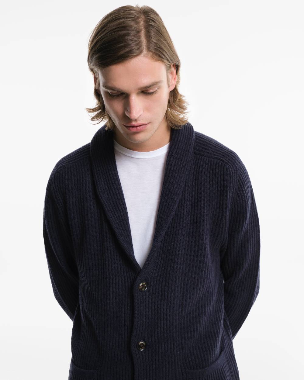 Piacenza 1733 Giacca in Cashmere blu Economico
