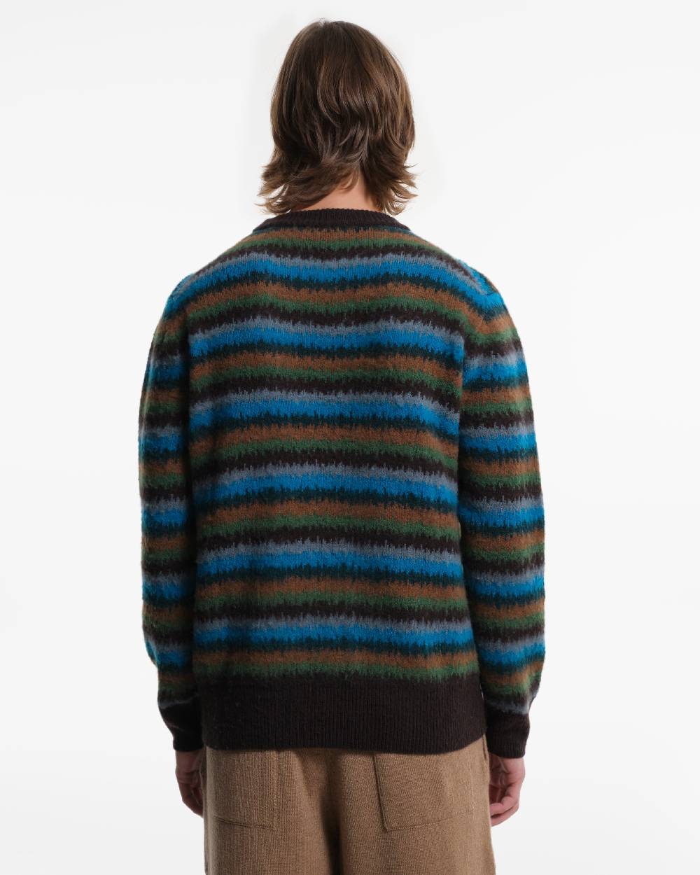Piacenza 1733 Maglia in Cashmere fantasia verde Outlet