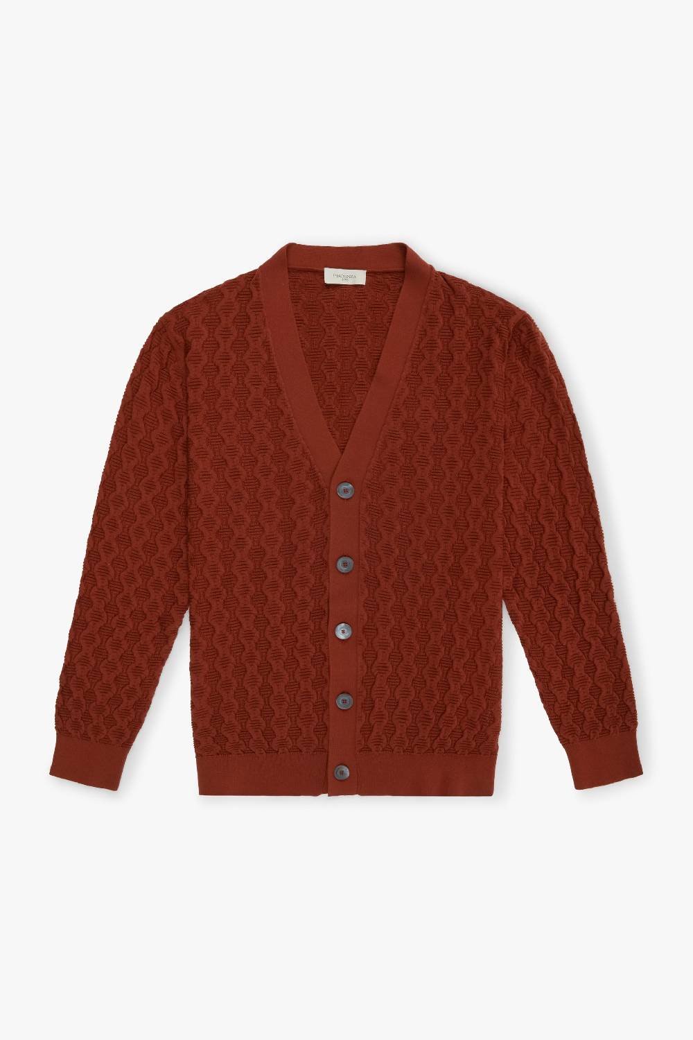 Piacenza 1733 Cardigan con bottoni bruciato Qualità Garantita