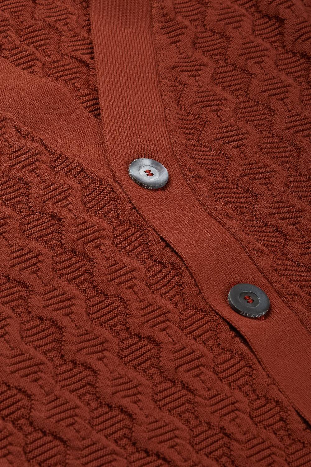 Piacenza 1733 Cardigan con bottoni bruciato Qualità Garantita