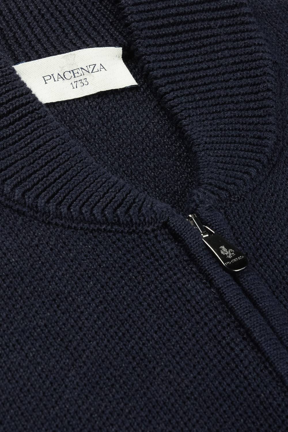 Piacenza 1733 Cardigan full zip blu Promozione Limitata