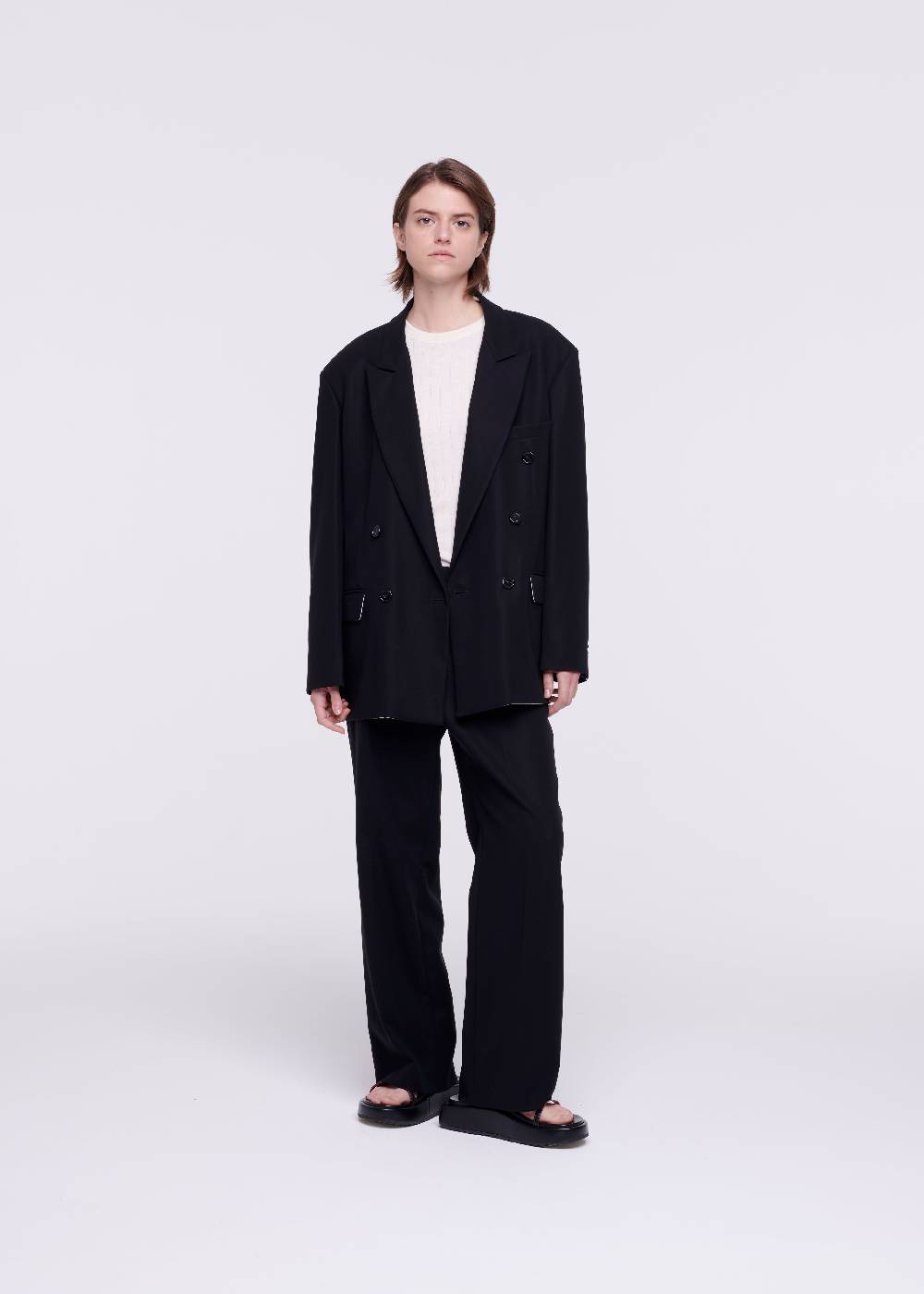 Plan C BLAZER DOPPIOPETTO IN CRÊPE DI COTONE Offerte