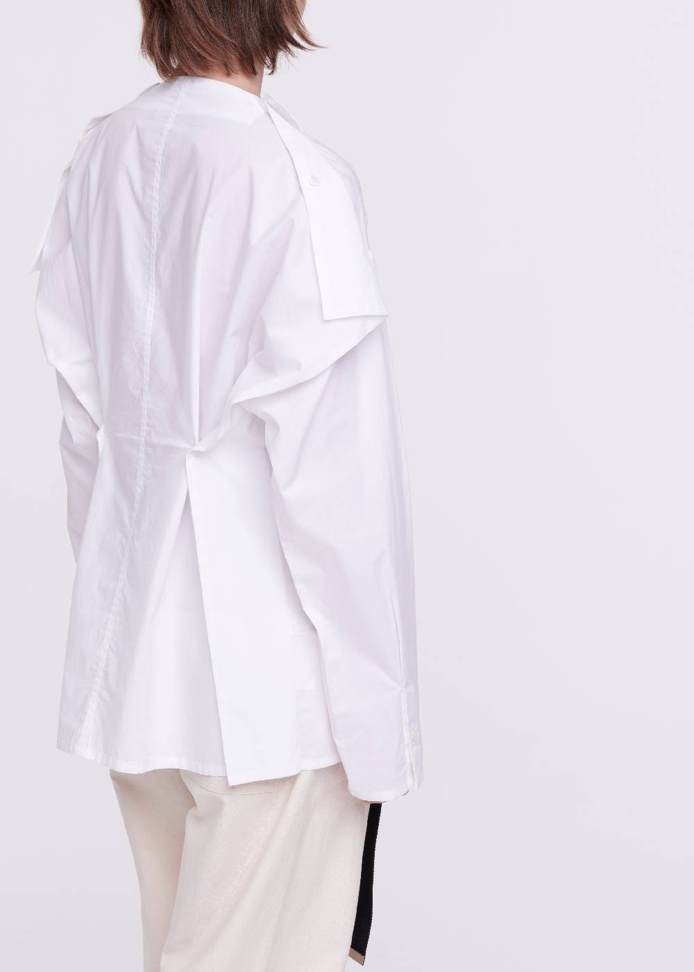 Plan C CAMICIA BIANCA CON STRUTTURA QUADRATA Vendita Economica
