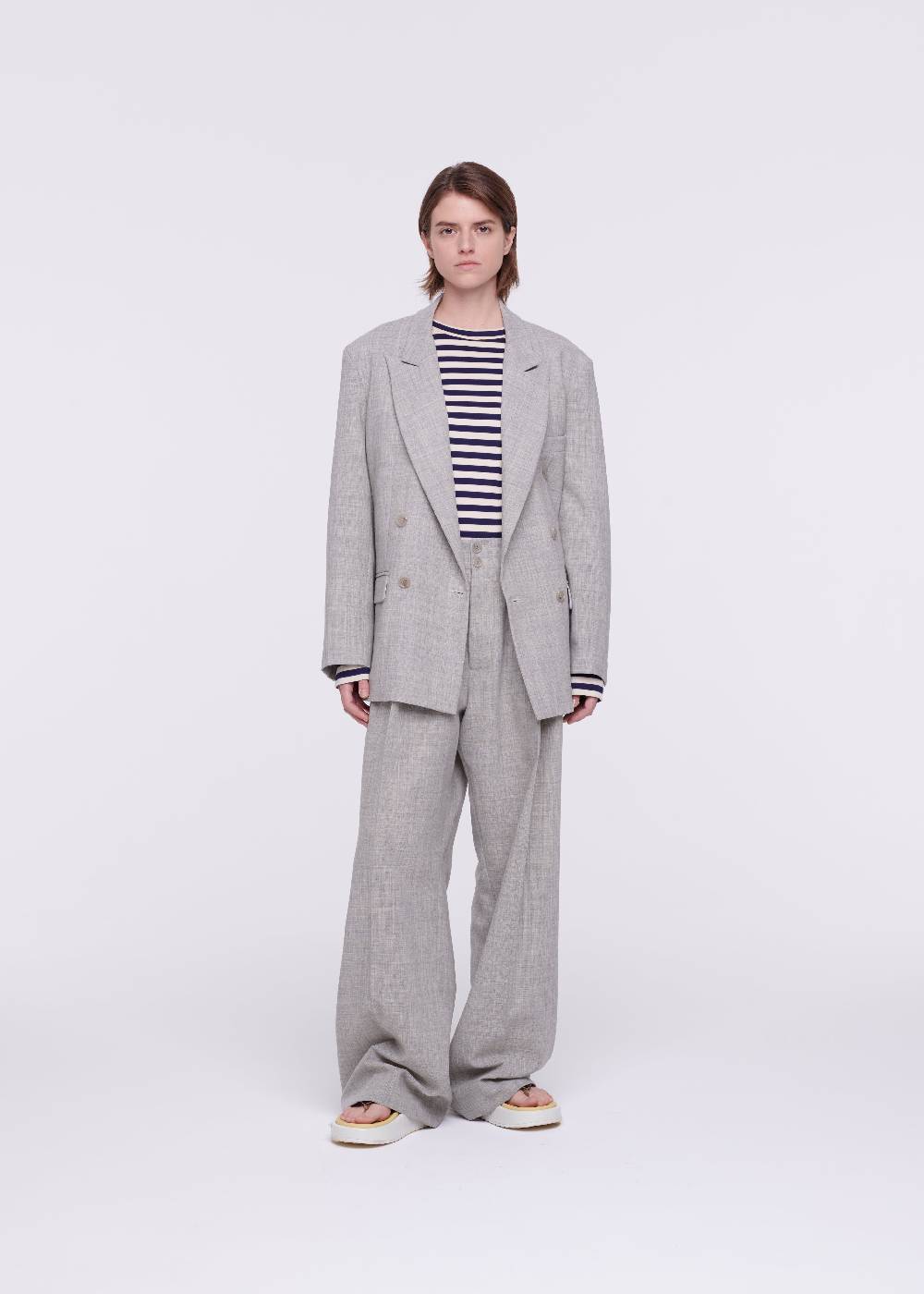 Plan C BLAZER DOPPIOPETTO MELANGE Saldi Di Fabbrica