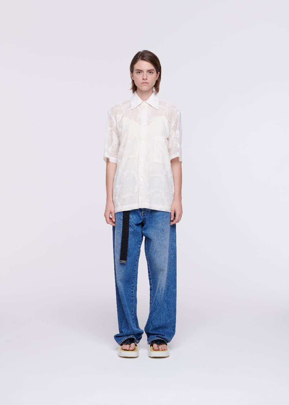 Plan C CAMICIA IN COTONE RICAMATA A FIORI I Più Venduti