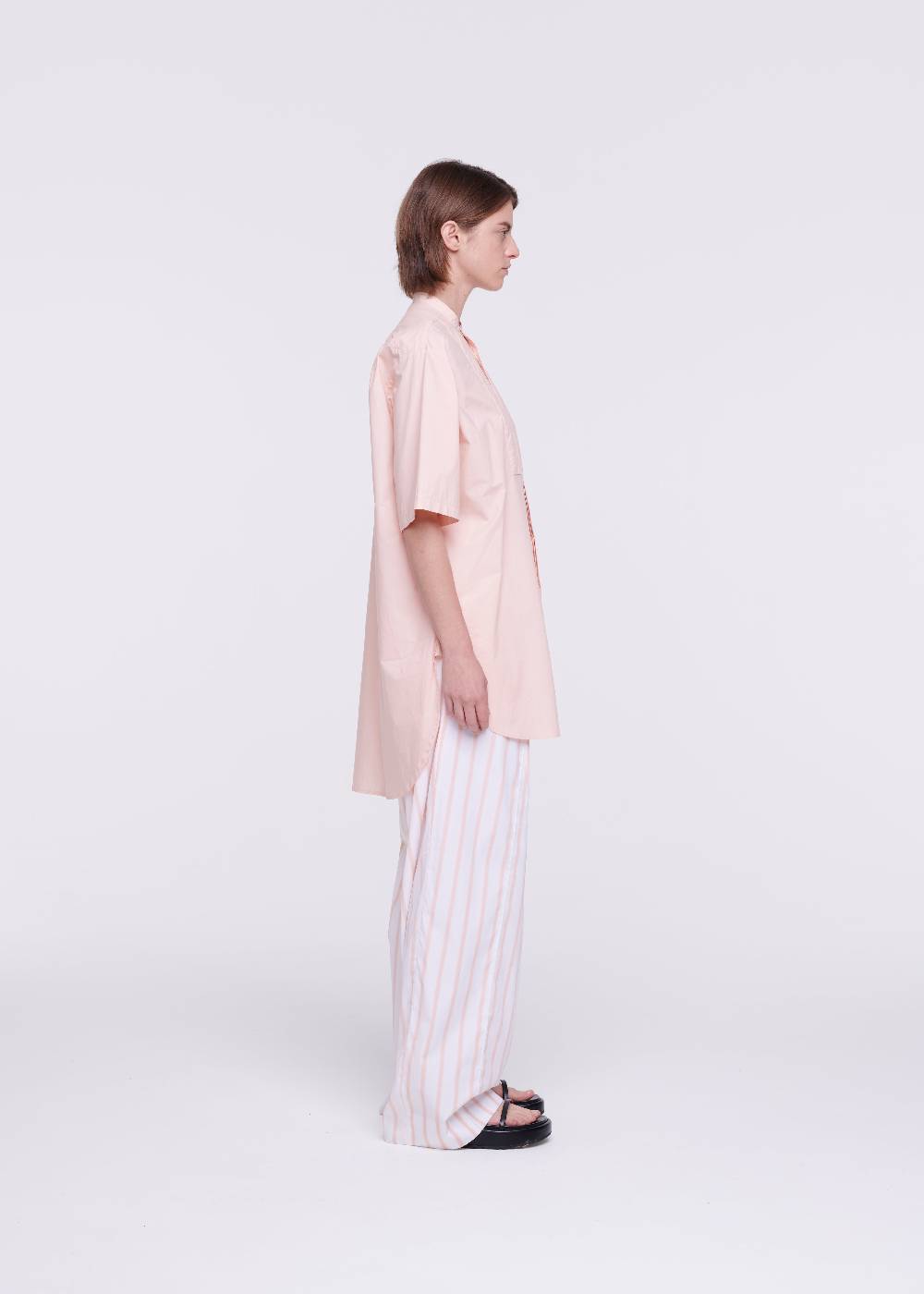 Plan C CAMICIA IN POPELINE IN COTONE ROSA Negozio