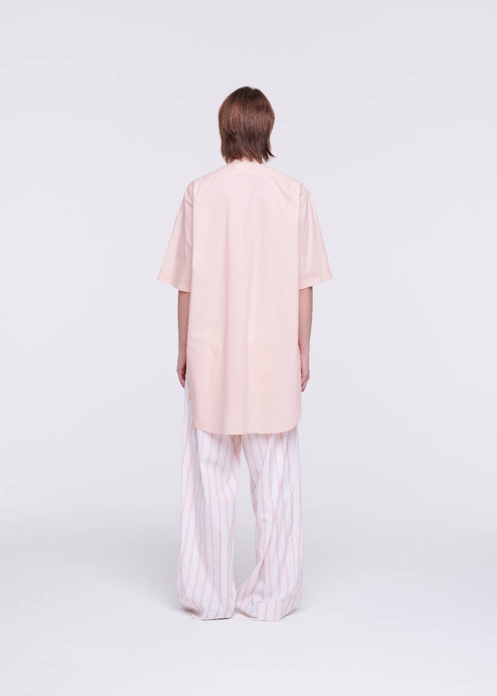 Plan C CAMICIA IN POPELINE IN COTONE ROSA Negozio