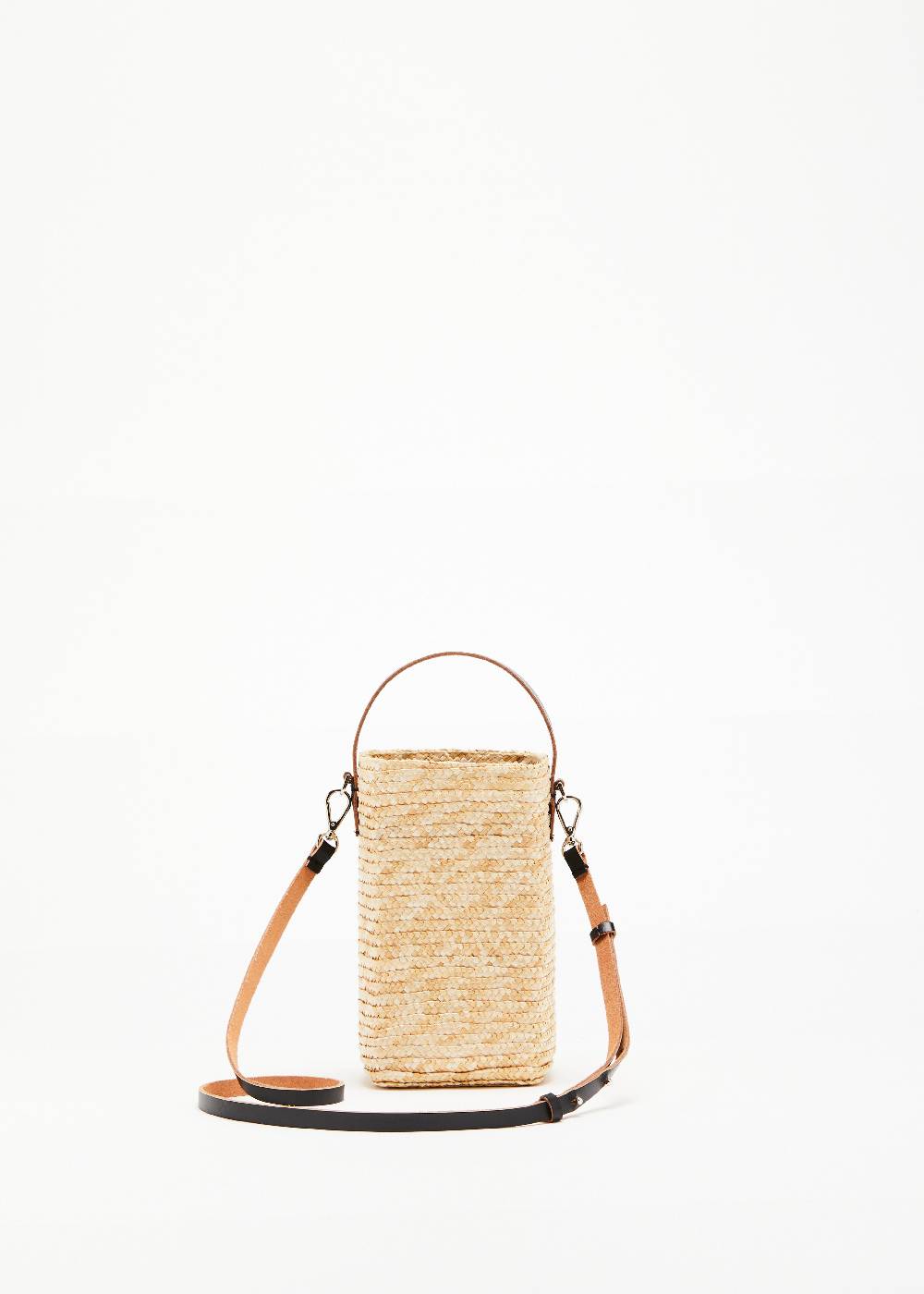 Plan C POUCH IN PAGLIA FIORENTINA "PILI E BIANCA" Moda