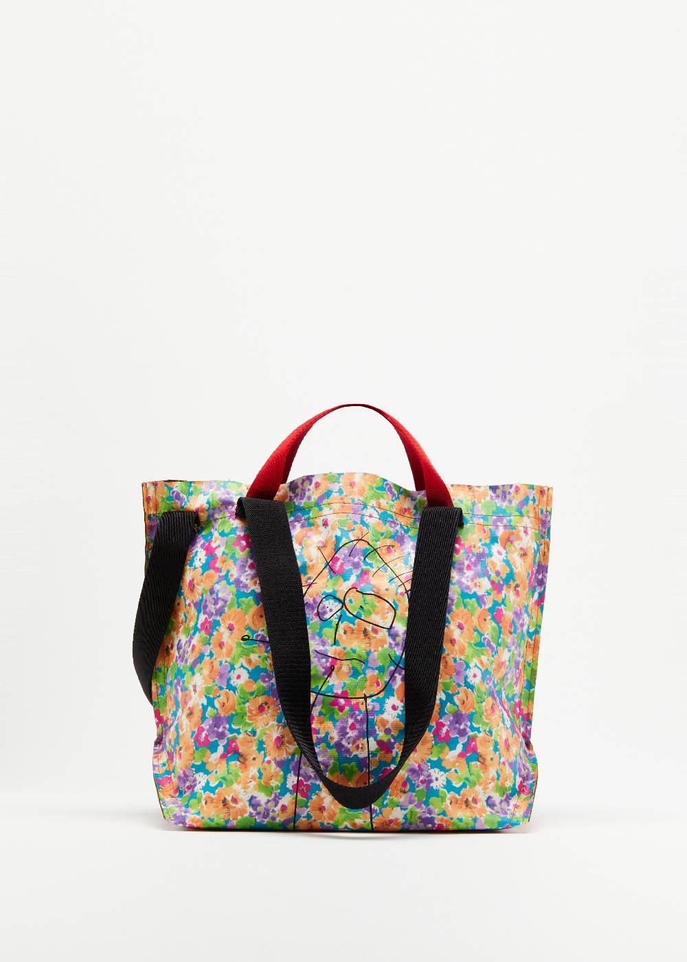 Plan C SHOPPER CON STAMPA FLOREALE "PILI AND BIANCA" MEDIA Italia