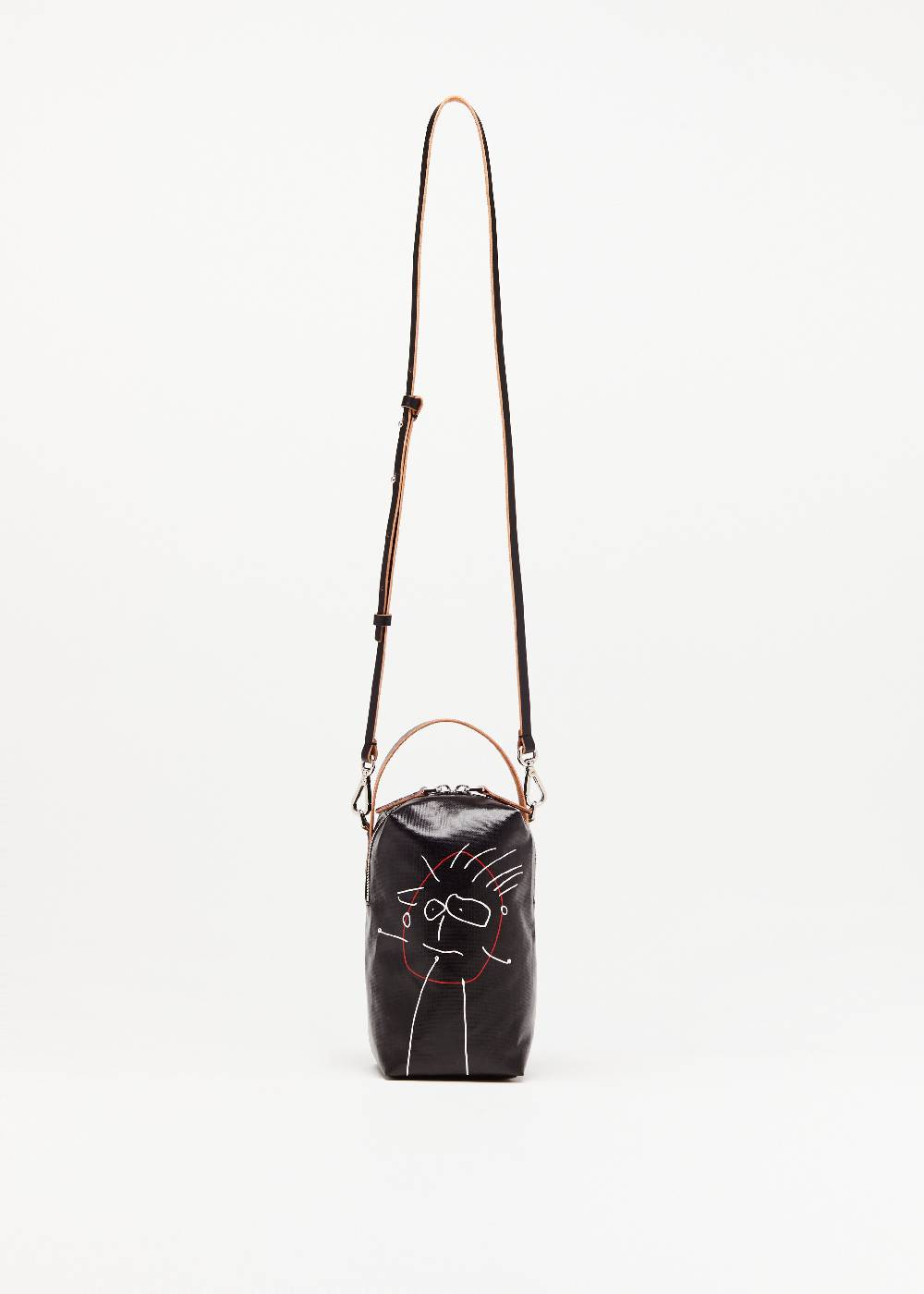 Plan C POUCH NERA "PILI E BIANCA" Promozione