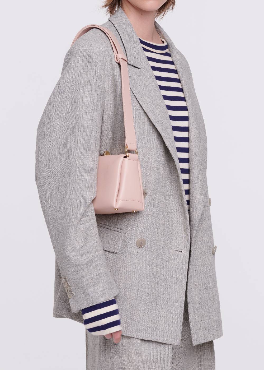 Plan C BORSA MINI FOLDED ROSA CIPRIA Sottocosto