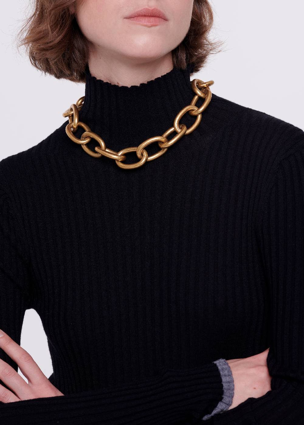 Plan C COLLANA CHUNKY DORATA A CATENA Offerta
