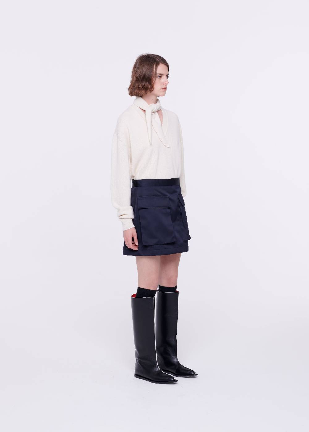 Plan C MINIGONNA BLU IN DUCHESSE Saldi