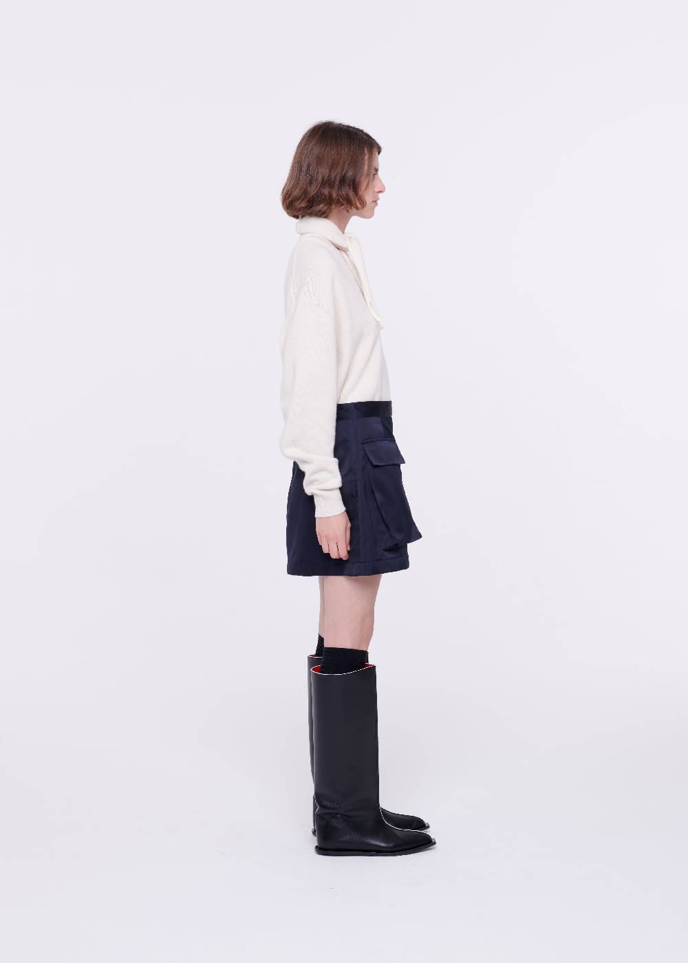 Plan C MINIGONNA BLU IN DUCHESSE Saldi