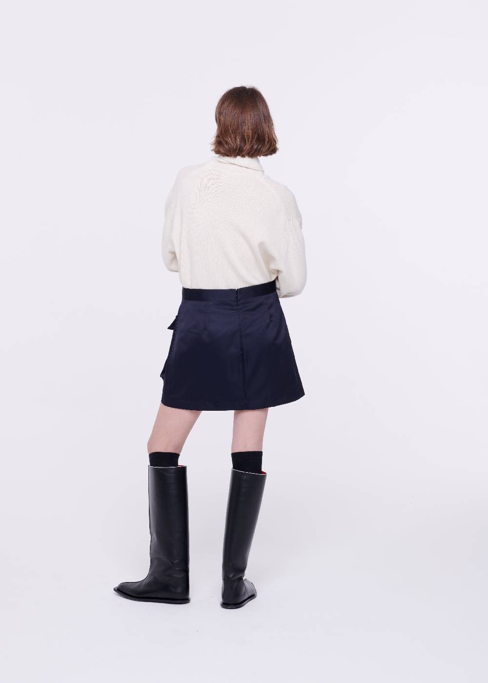 Plan C MINIGONNA BLU IN DUCHESSE Saldi