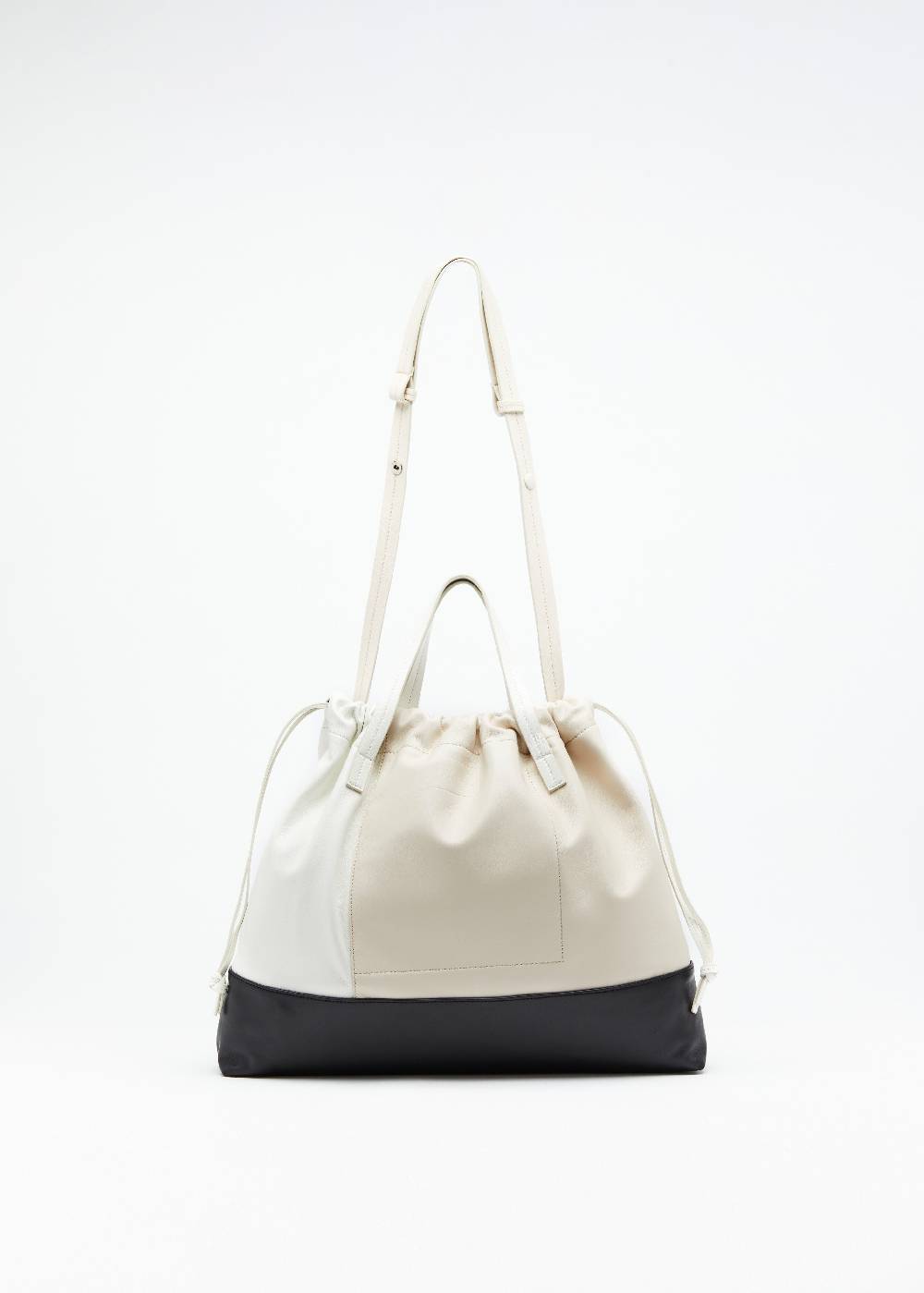 Plan C BORSA CON COULISSE IN NAPPA COLOR BLOCK 2025