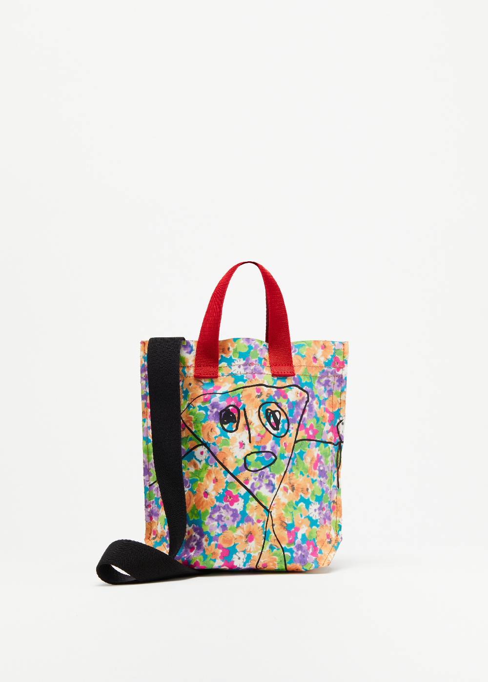 Plan C SHOPPER CON STAMPA FLOREALE "PILI E BIANCA" MINI In Linea