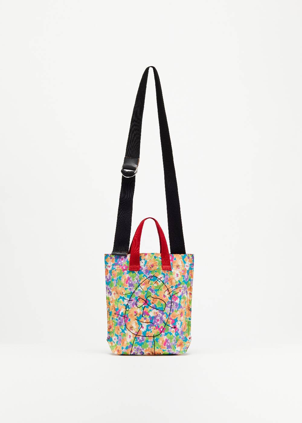 Plan C SHOPPER CON STAMPA FLOREALE "PILI E BIANCA" MINI In Linea