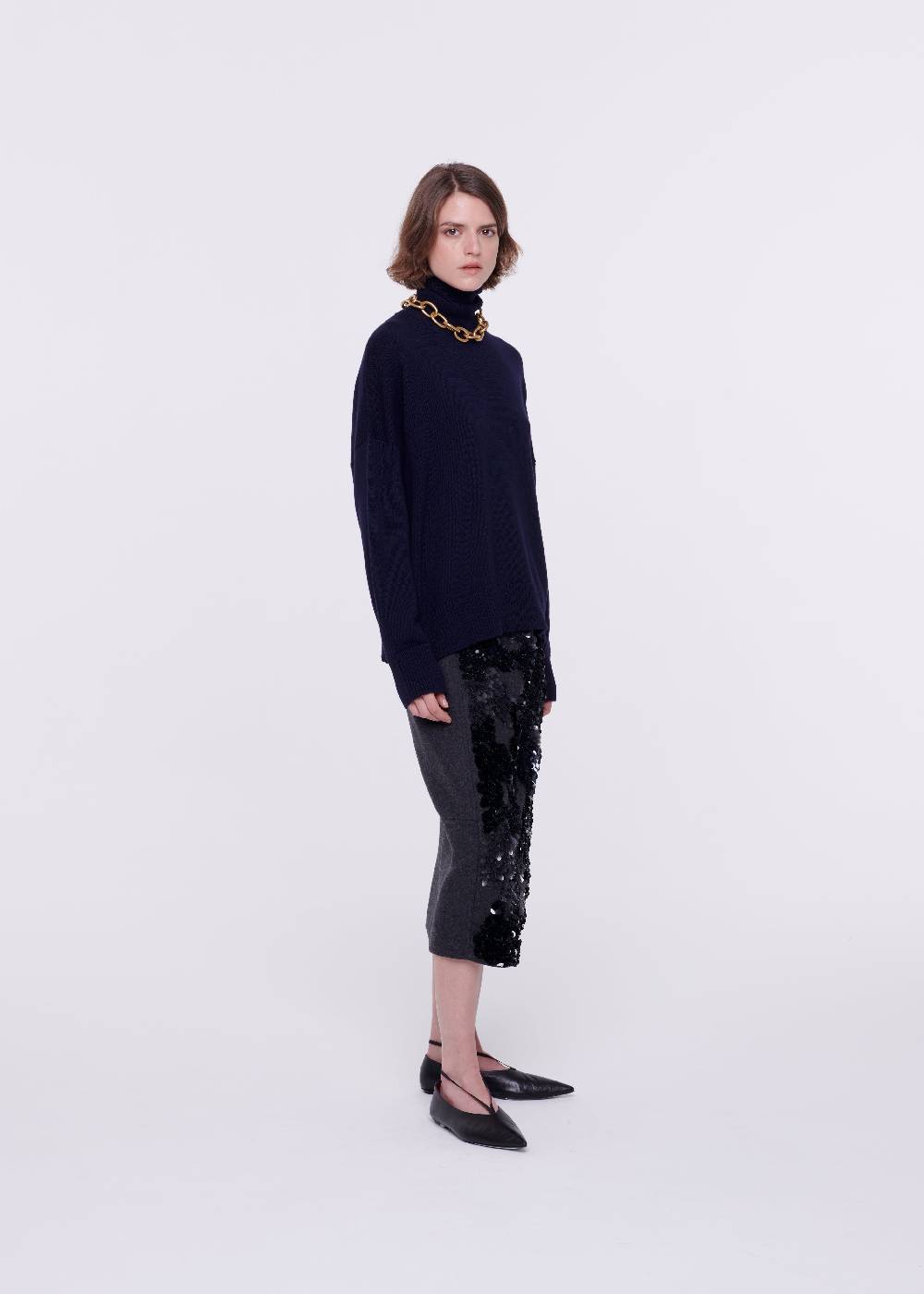 Plan C DOLCEVITA BLU IN LANA MERINO Soddisfazione Garantita