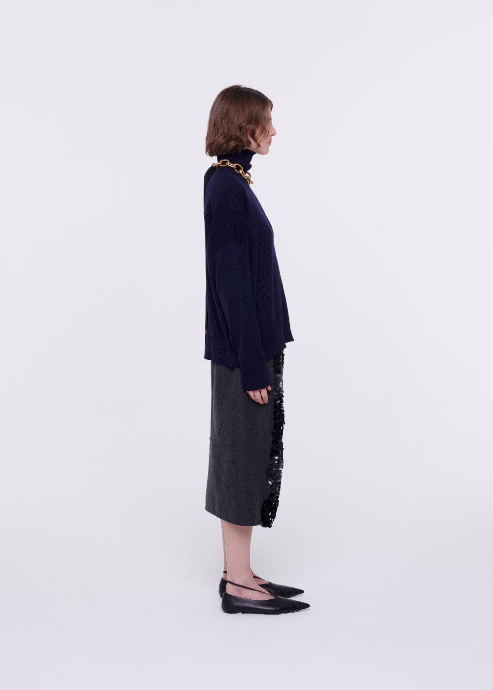Plan C DOLCEVITA BLU IN LANA MERINO Soddisfazione Garantita