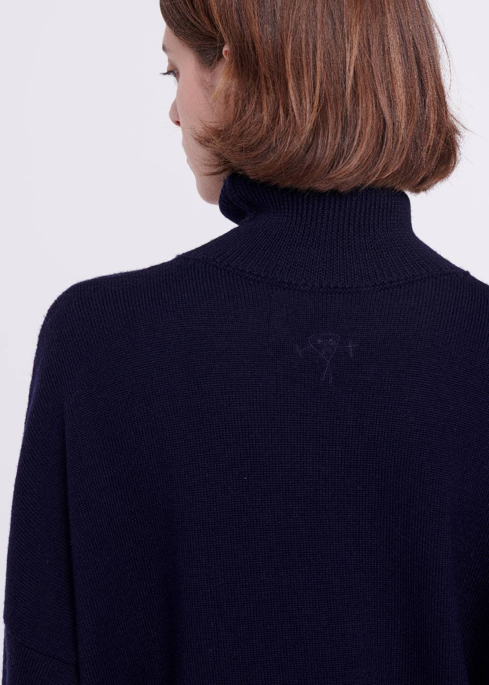Plan C DOLCEVITA BLU IN LANA MERINO Soddisfazione Garantita
