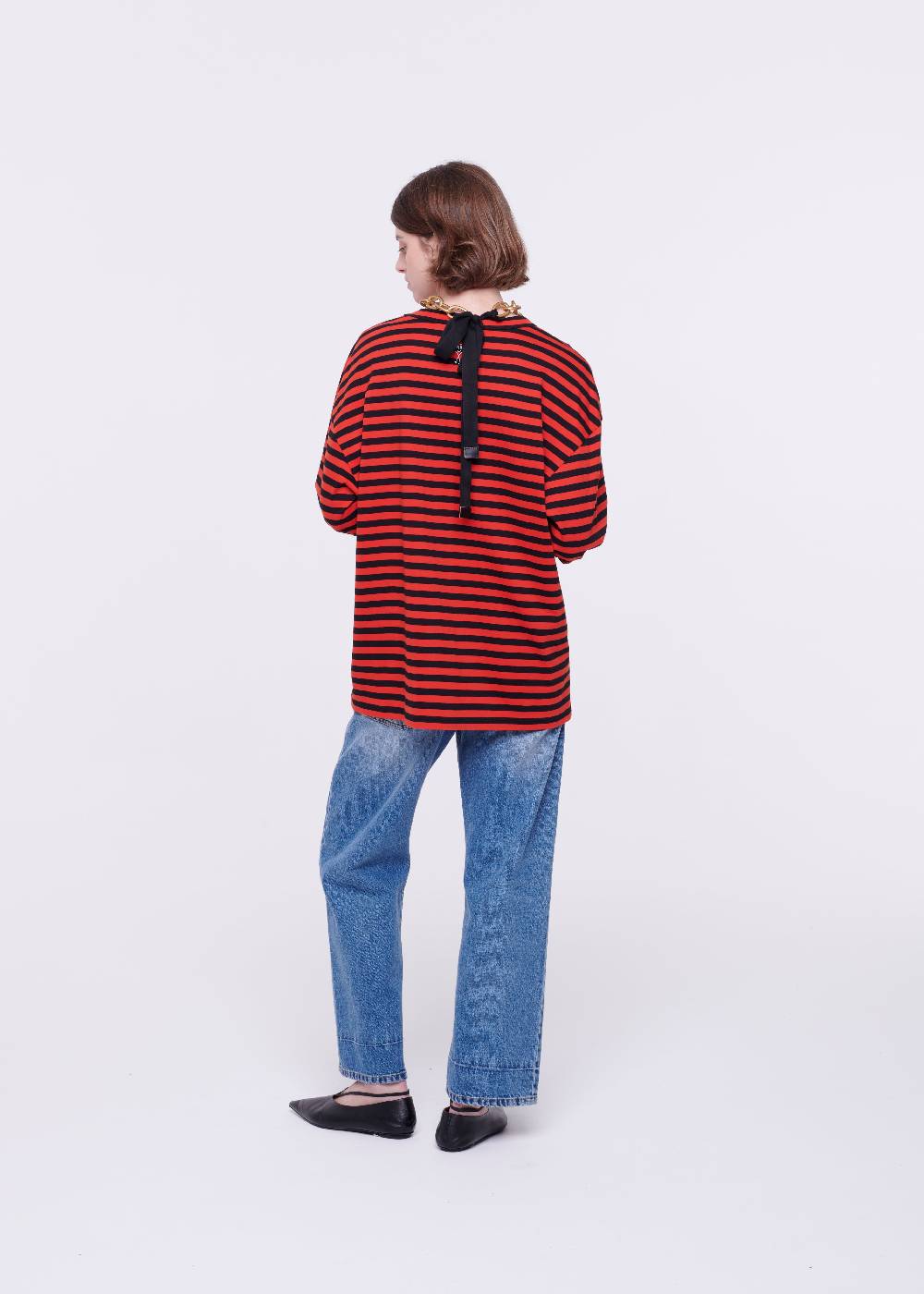 Plan C T-SHIRT A MANICHE LUNGHE A RIGHE Acquista Ora