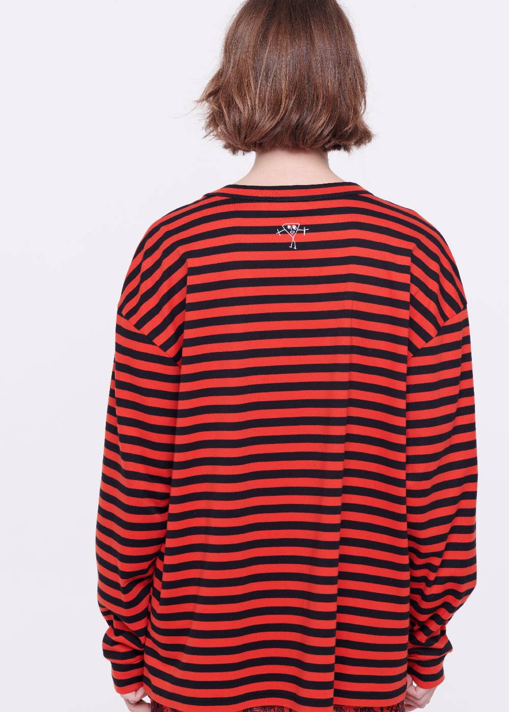 Plan C T-SHIRT A MANICHE LUNGHE A RIGHE Acquista Ora