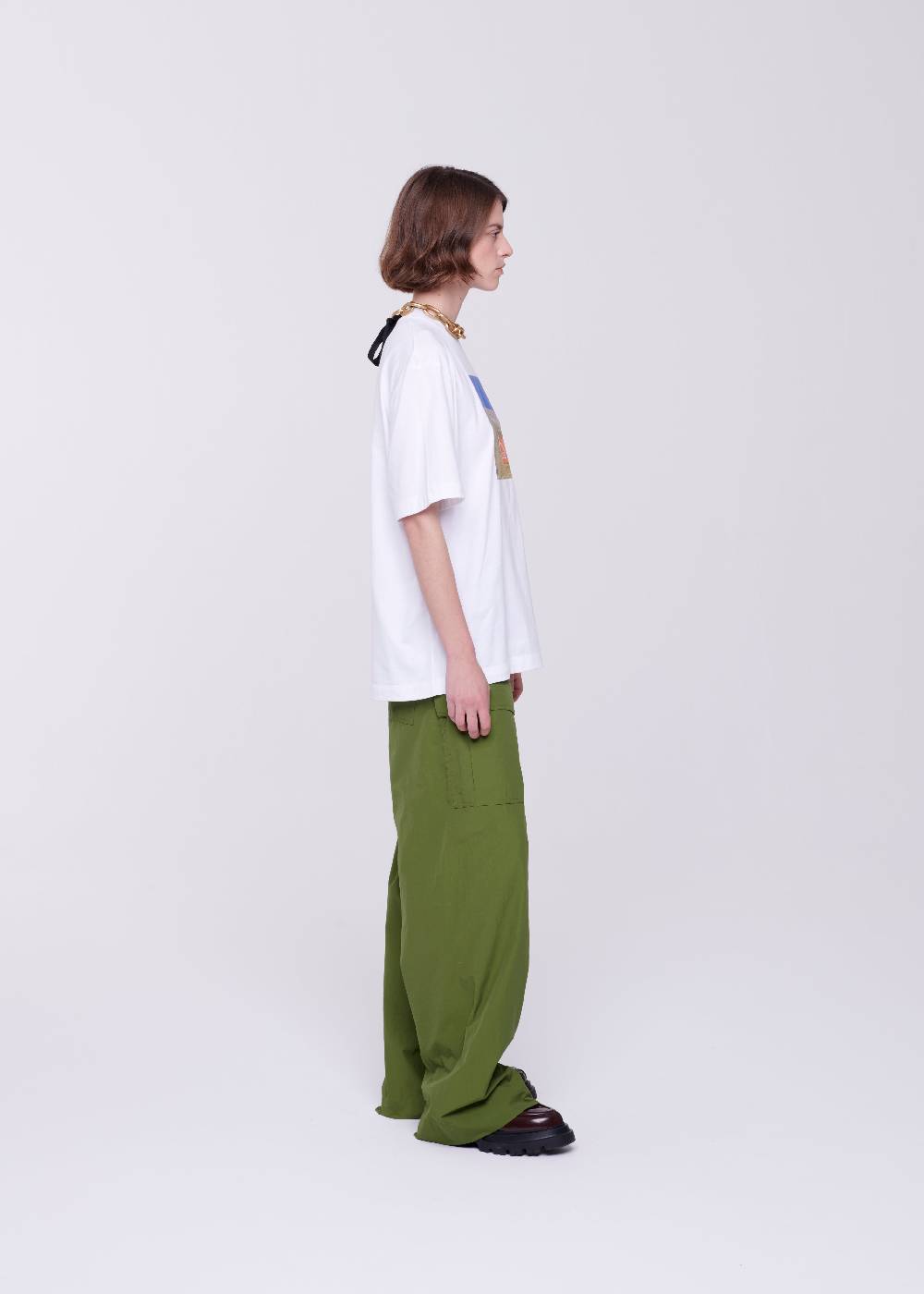 Plan C T-SHIRT BIANCA IN COTONE CON STAMPA Offerte