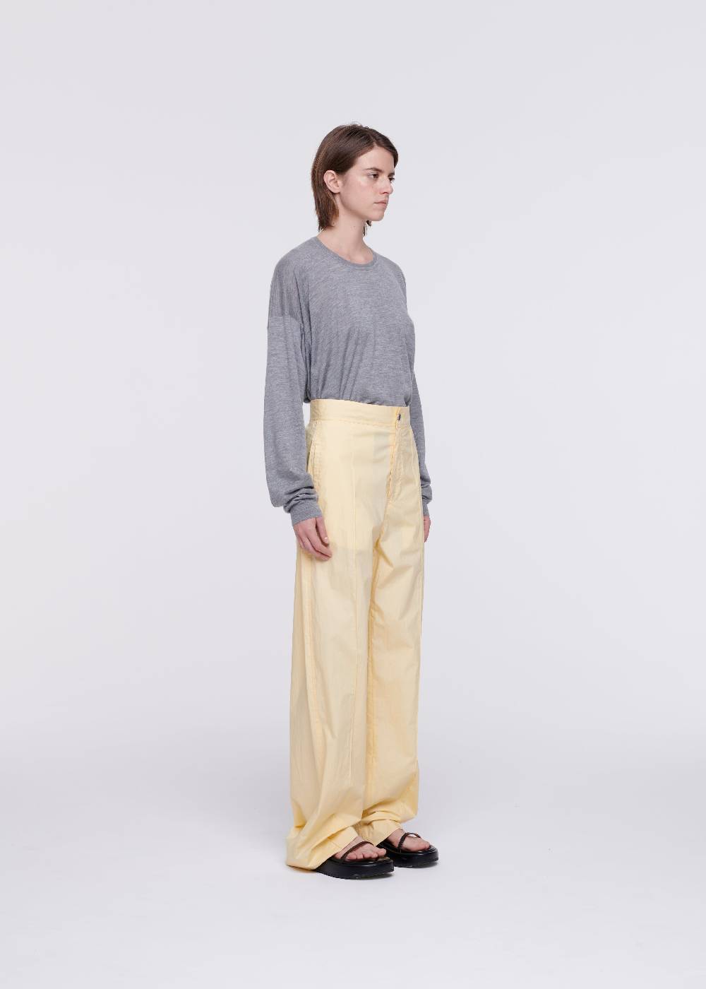 Plan C PANTALONI AMPI IN COTONE COLOR ZABAIONE I Più Venduti