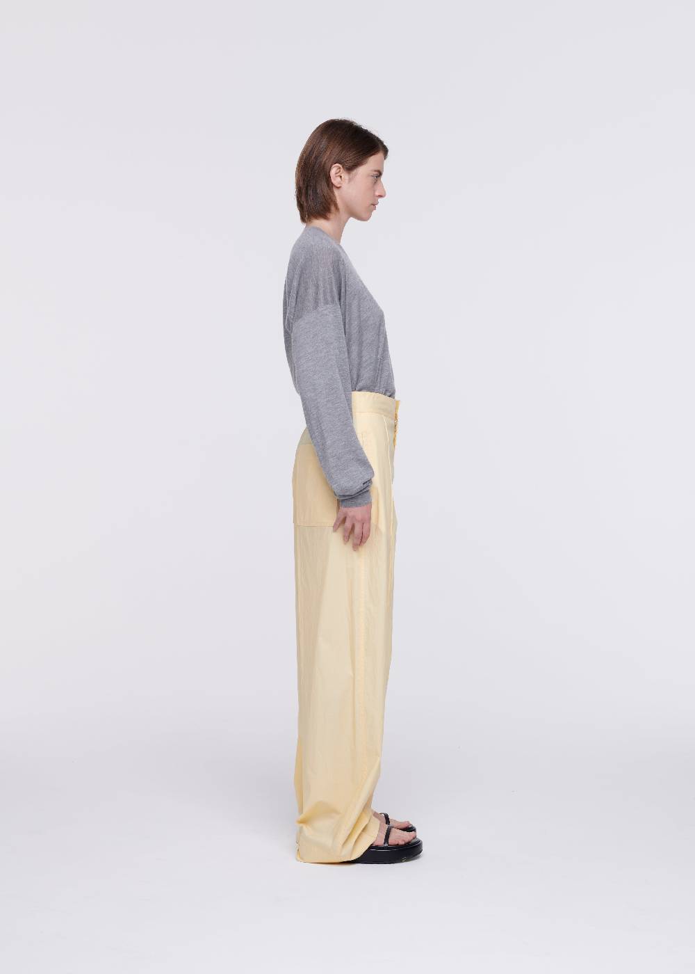 Plan C PANTALONI AMPI IN COTONE COLOR ZABAIONE I Più Venduti