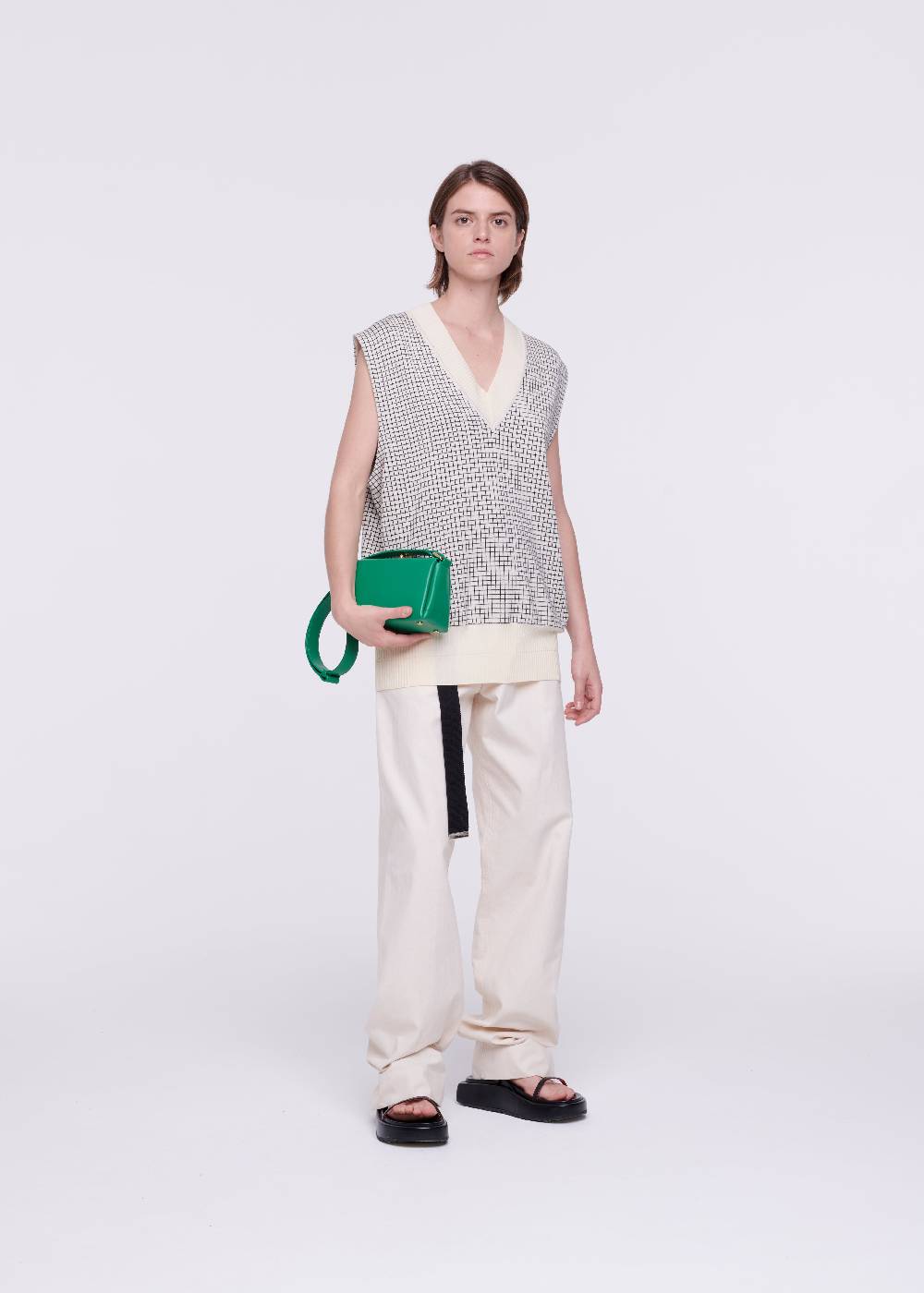 Plan C GILET IN COTONE A QUADRETTI Moda