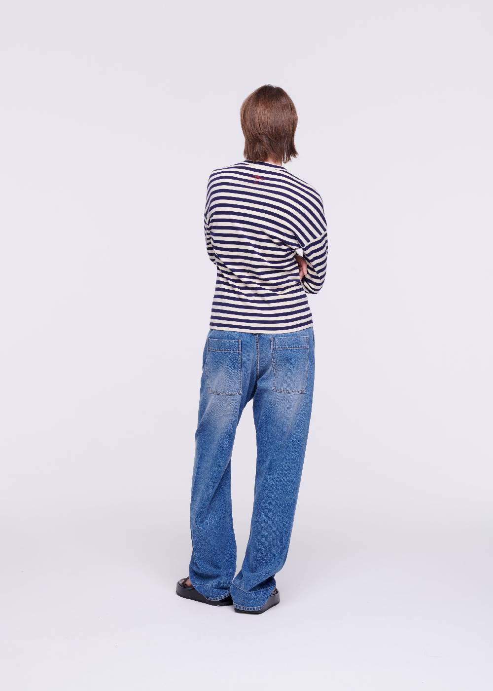 Plan C T-SHIRT A RIGHE DRAPPEGGIATA 2025