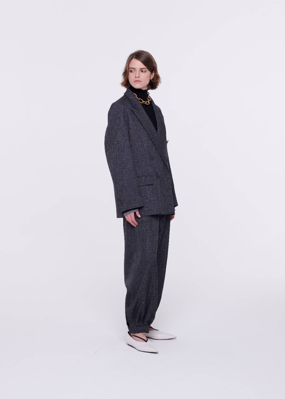 Plan C BLAZER DOPPIOPETTO GRIGIO SCURO In Linea
