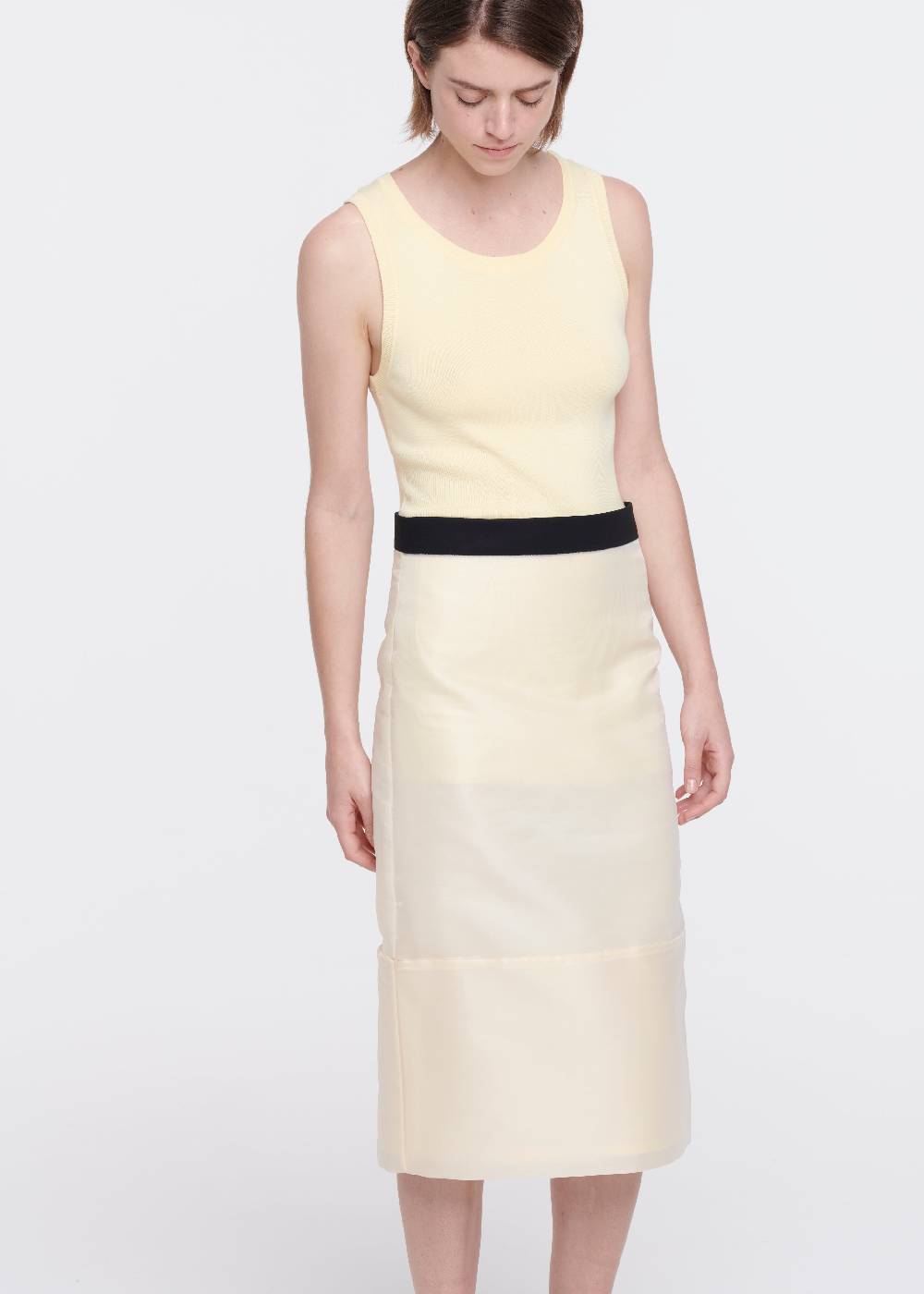 Plan C GONNA MATITA MIDI IN ORGANZA Consegna Veloce