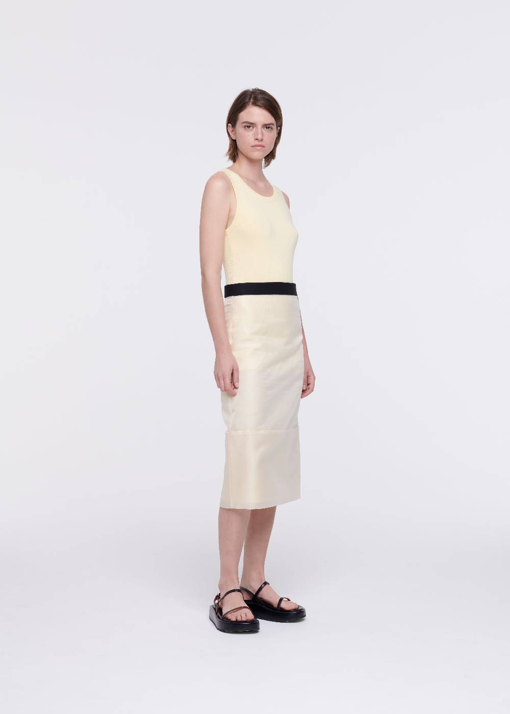 Plan C GONNA MATITA MIDI IN ORGANZA Consegna Veloce