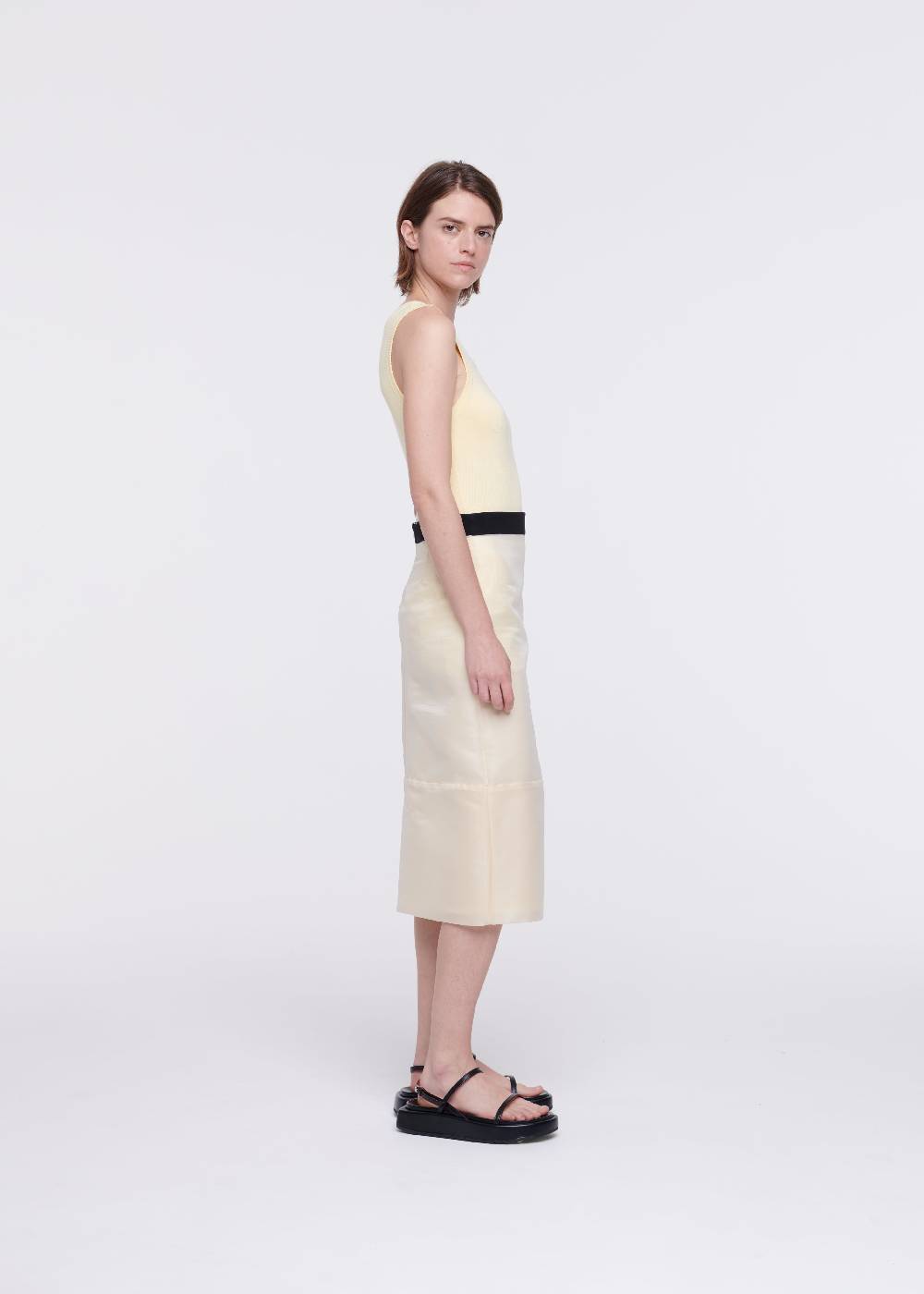 Plan C GONNA MATITA MIDI IN ORGANZA Consegna Veloce